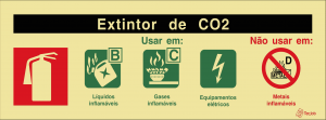 Sinalética Agente Extintor Co2 - I0110