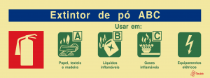 Sinalética Agente Extintor ABC - I0140