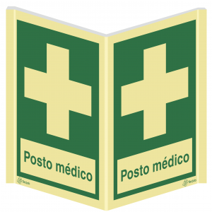 Sinalética Panorâmica Posto Medico Vertical - PA0037