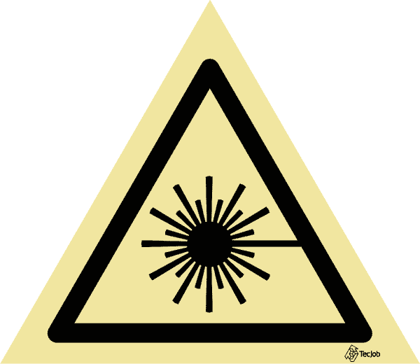 Sinalética Perigo Raios Laser - IS0134
