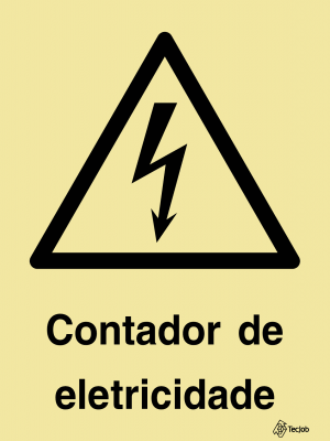 Sinalética Perigo Contador de Electricidade - PE0140