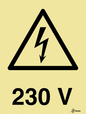 Sinalética Perigo 230V - IS0147
