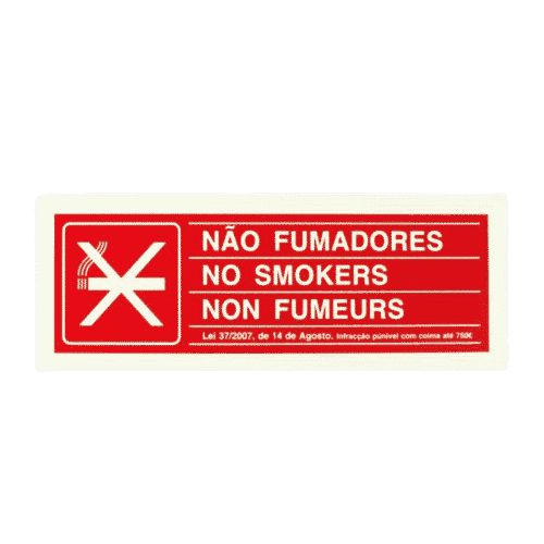 SINAL NÃO FUMADORES