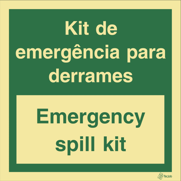 Sinalética Kit de Emergência para Derrames/ Emergency Spill Kit - E0233