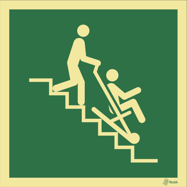 Sinalética de Cadeira de Evacuação de Emergência para Pessoas com Deficiência ou Mobilidade Condicionada - E0239
