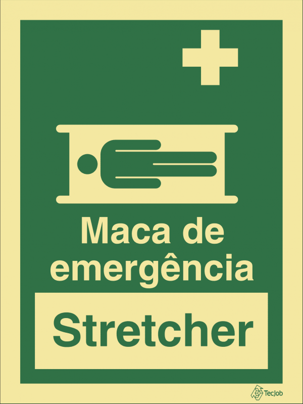 Sinalética de Maca de Emergência / Stretcher- E0287