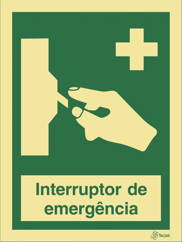 Sinalética Interruptor de Emergência - E0302