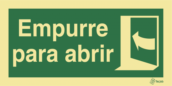 Sinalética Empurre para Abrir - E0384