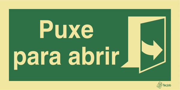 Sinalética Puxe para Abrir - E0385