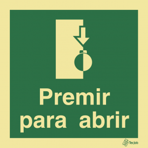 Sinalética Premir para Abrir - E0415