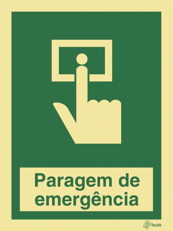 Sinalética de Paragem de Emergência - E0520