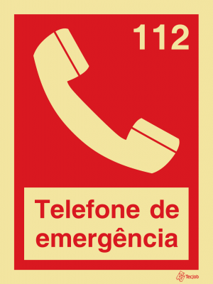 Sinalética Telefone de Emergência 112 - I0277