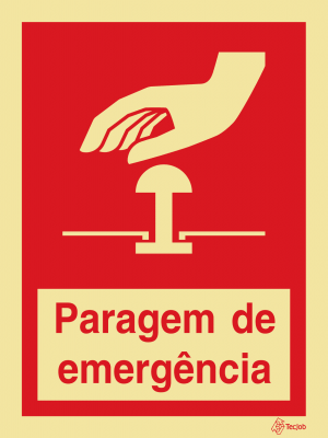 Sinalética Paragem de Emergência - I0324