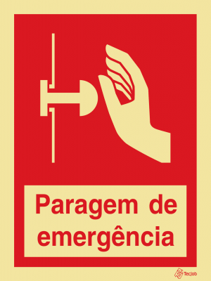 Sinalética Paragem de Emergência - I0325