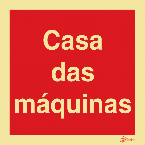 Sinalética Casa das Máquinas - I0494