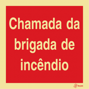 Sinalética Chamada da Brigada de Incêndio - I0495