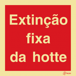 Sinalética Extinção Fixa da Hotte - I0502