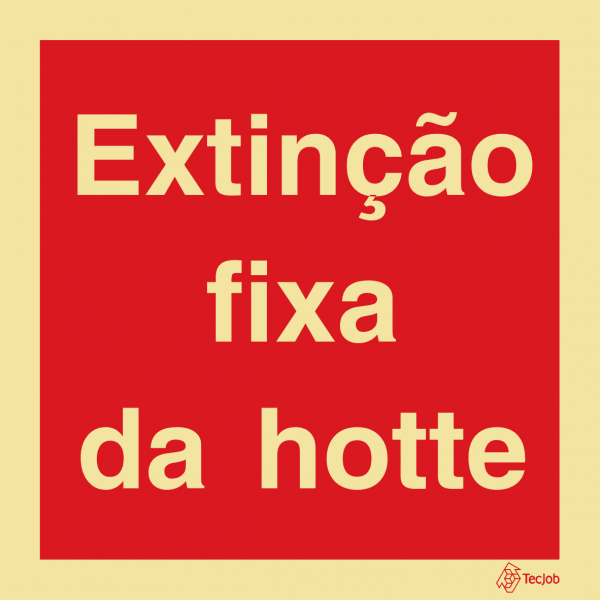 Sinalética Extinção Fixa da Hotte - I0502