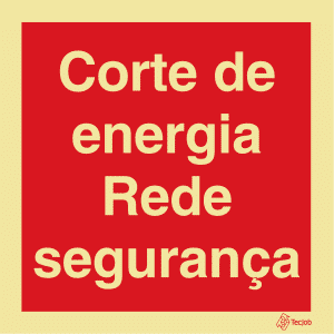 Sinalética Corte de Energia Rede Segurança - I0524