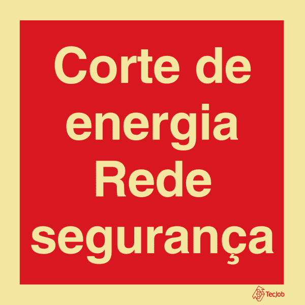 Sinalética Corte de Energia Rede Segurança - I0524