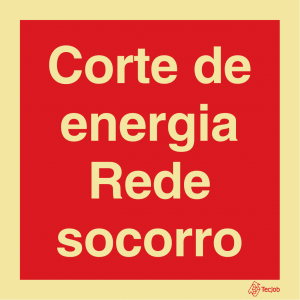 Sinalética Corte de Energia Rede Socorro - I0525