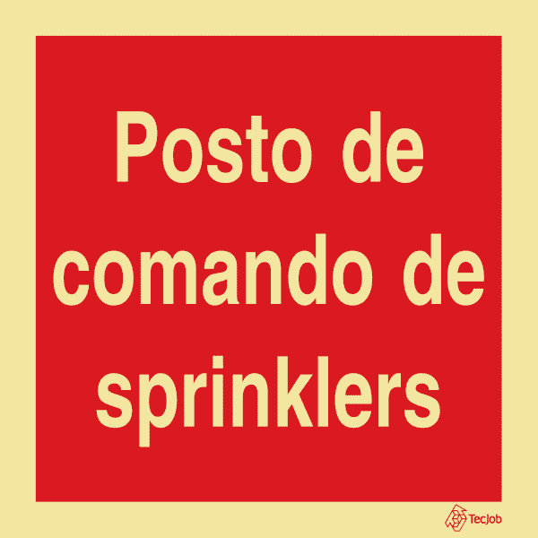 Sinalética Posto de Comando de Sprinklers - I0544