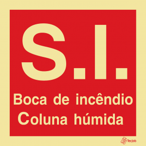 Sinalética S.I. Boca de Incêndio Coluna Húmida - I0545