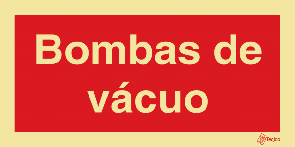 Sinalética Bombas de Vácuo - I0581