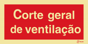 Sinalética Corte Gera de Ventilação - I0595