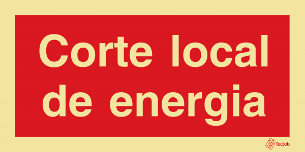 Sinalética Corte Local de Energia - I0598