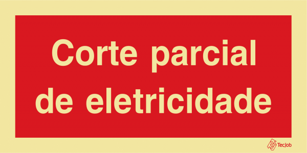 Sinalética Corte Parcial de Eletricidade - I0603