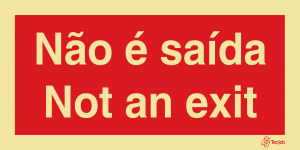 Sinalética Não É Saída/ Not an Exit - I0618