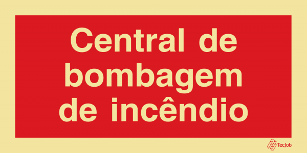 Sinalética Central de Bombagem de Incêndio - I0637