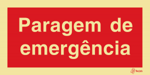 Sinalética Paragem de Emergência - I0641