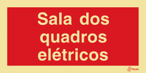 Sinalética Sala dos Quadros Elétricos - I0653