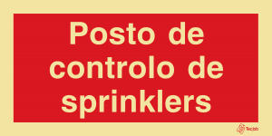 Sinalética Posto de Controlo de Sprinklers - I0669