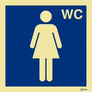 Sinalética Instalações Sanitárias WC Feminino - IN0267