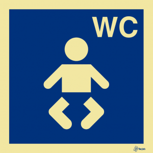 Sinalética Instalações Sanitárias WC para Bebés - IN0270