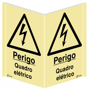Sinalética Panorâmica Perigo Quadro Elétrico - PA0165