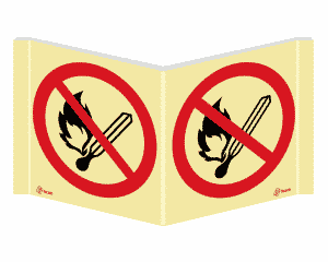 Sinalética Panorâmica Proibido Fumar e Foguear - PA0171