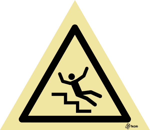 Sinalética Perigo Escada - IS0173