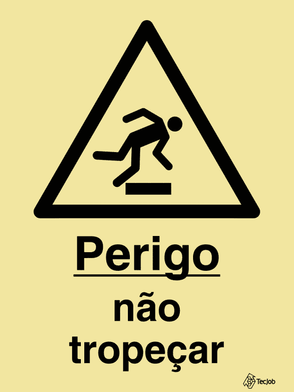 Sinalética Perigo Não Tropeçar - IS0193