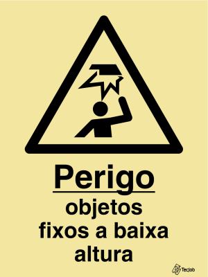 Sinalética Perigo Objetos Fixos a Baixa Altura - IS0200