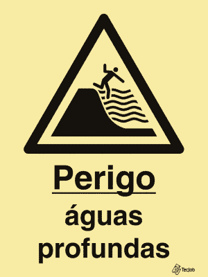 Sinalética Perigo Águas Profundas - IS0204