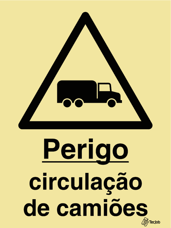 Sinalética Perigo Circulação de Camiões - IS0246