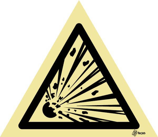 Sinalética Perigo Substâncias Explosivas - IS0263