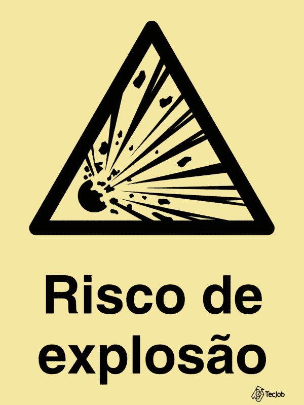 Sinalética Risco de Explosão - IS0283