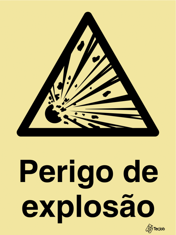 Sinalética Perigo de Explosão - IS0284