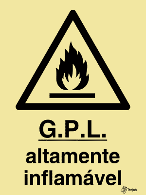 Sinalética G.P.L. Altamente Inflamável - IS0288