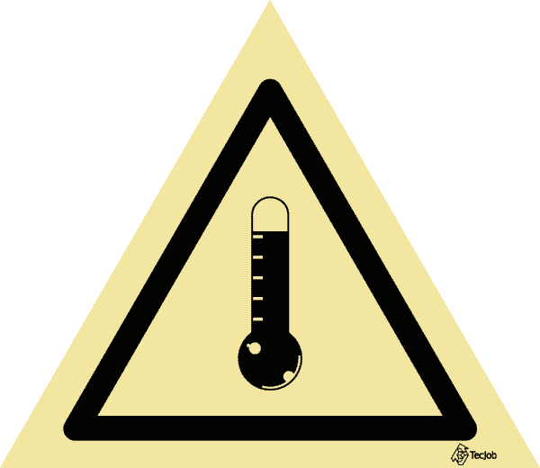 Sinalética Perigo Temperatura Alta - IS0314